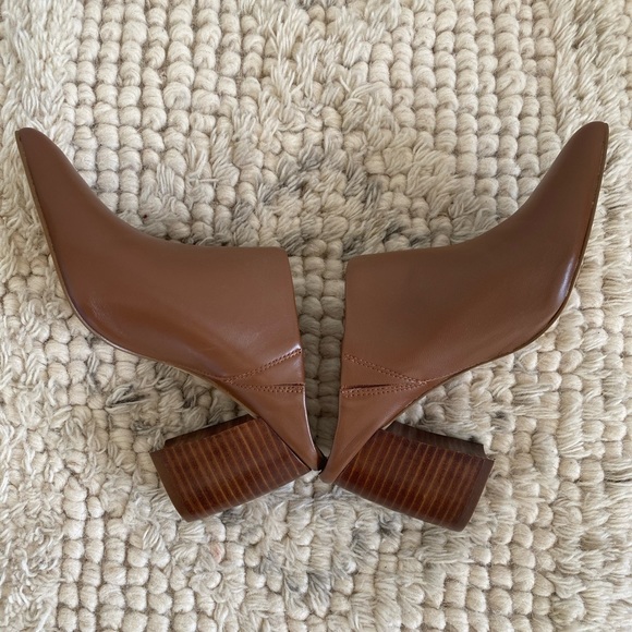 Brown Leather Steve Madden Booties - Picture 6 of 6